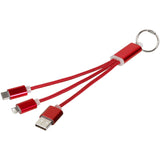 Cavo di ricarica 3 in 1 Metal con clip personalizzato con logo - Pubblienne
