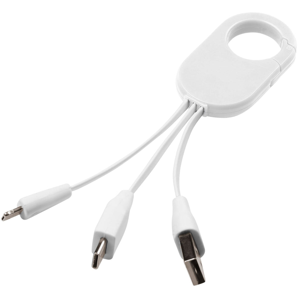 Cavo di ricarica 3 in 1 Troop personalizzato con logo - Pubblienne