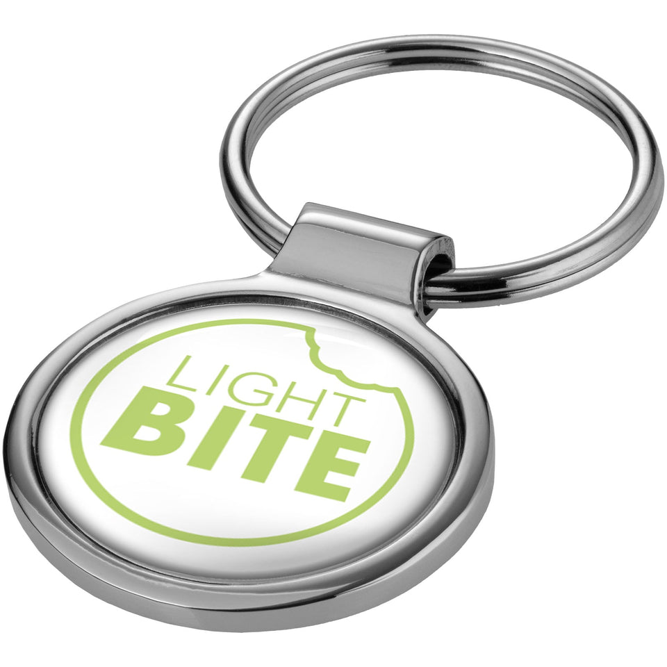Porta chiavi rotondo Orlene personalizzato con logo - Pubblienne
