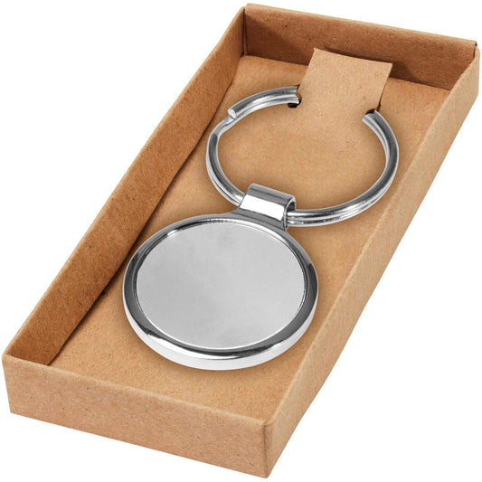 Porta chiavi rotondo Orlene personalizzato con logo - Pubblienne