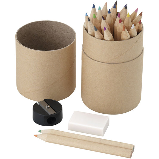 Set matite colorate 26 pezzi Woodby personalizzato con logo - Pubblienne