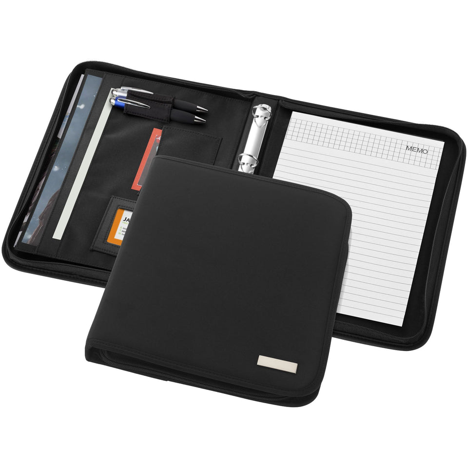 Portadocumenti A4 deluxe con cerniera Stanford personalizzato con logo - Pubblienne