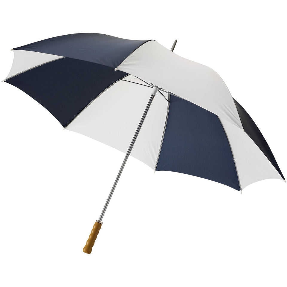 Ombrello golf Karl da 30'' con manico in legno personalizzato con logo - Pubblienne