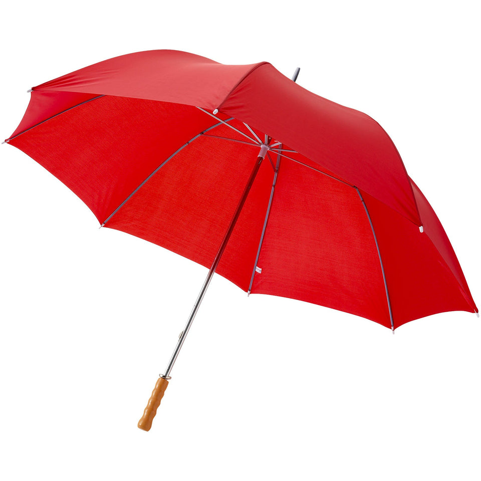 Ombrello golf Karl da 30'' con manico in legno personalizzato con logo - Pubblienne