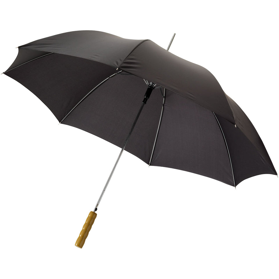 Ombrello Lisa da 23'' con apertura automatica e manico in legno personalizzato con logo - Pubblienne