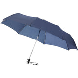 Ombrello pieghevole Alex da 21,5" con chiusura/apertura automatica personalizzato con logo - Pubblienne