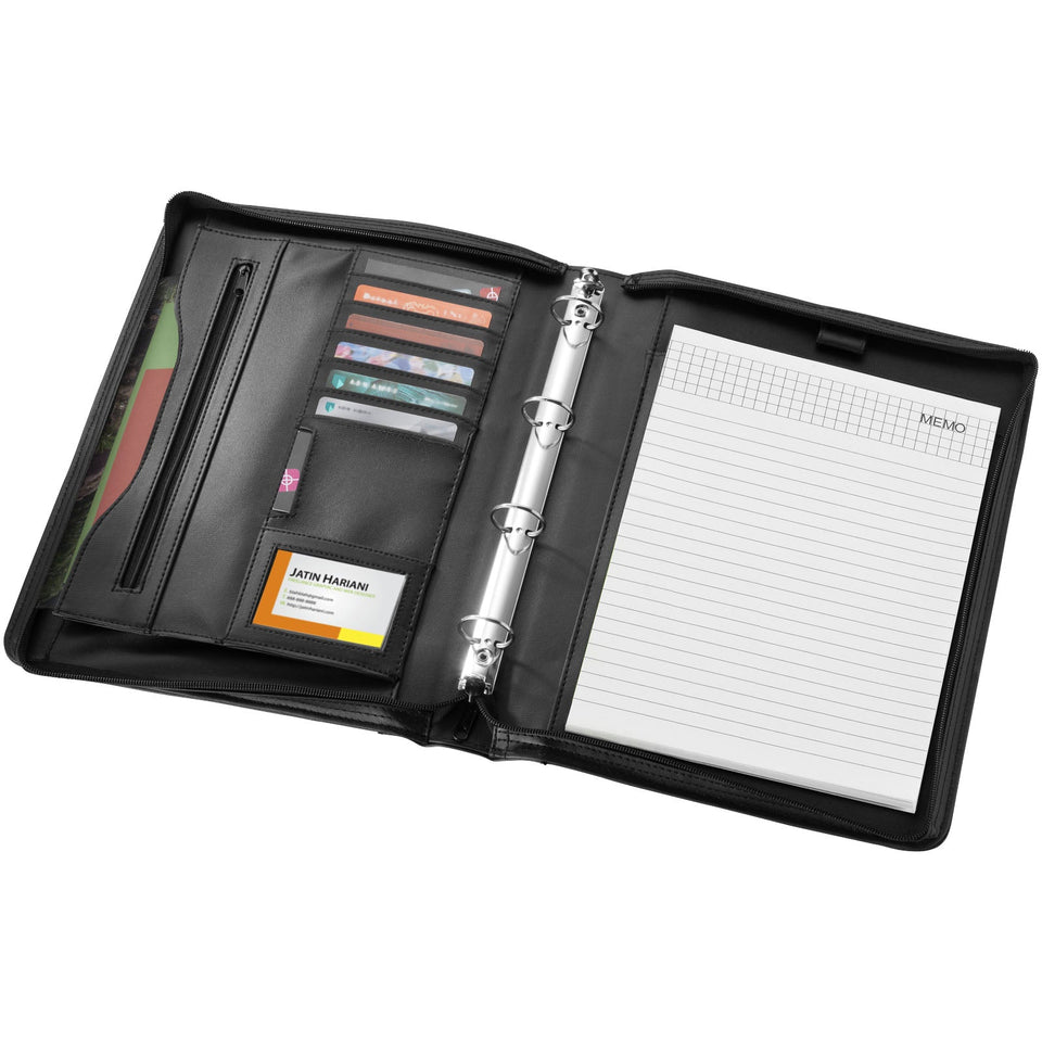 Portadocumenti a valigetta A4 Ebony personalizzato con logo - Pubblienne