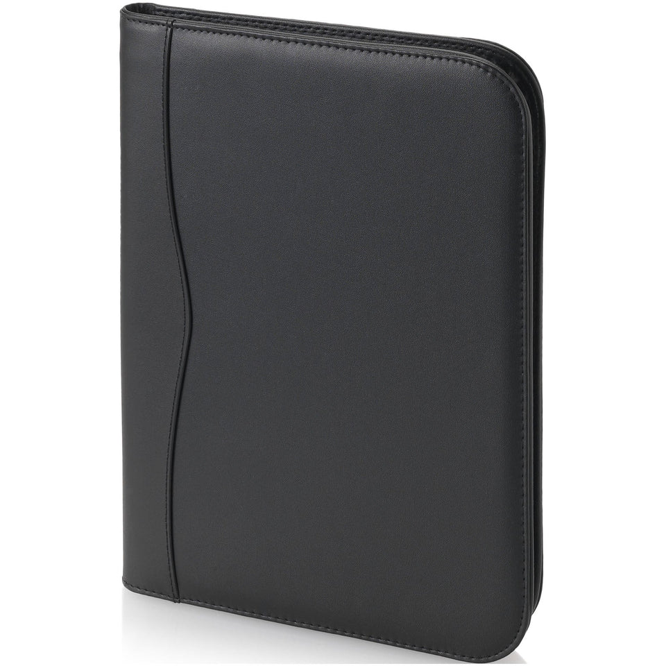 Portadocumenti A4 con cerniera Ebony personalizzato con logo - Pubblienne