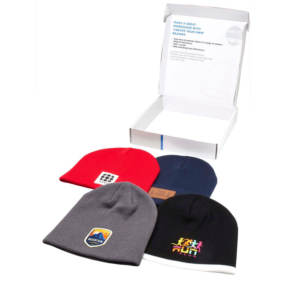 Confezione di berretti assortiti personalizzato con logo - Pubblienne