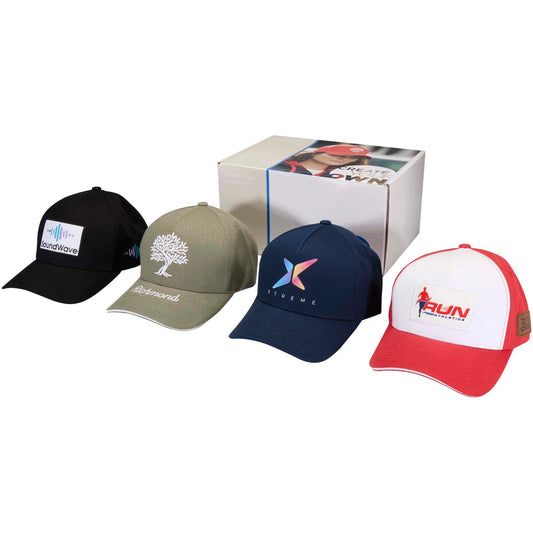 Confezione di berretti assortiti in materiale riciclato personalizzato con logo - Pubblienne