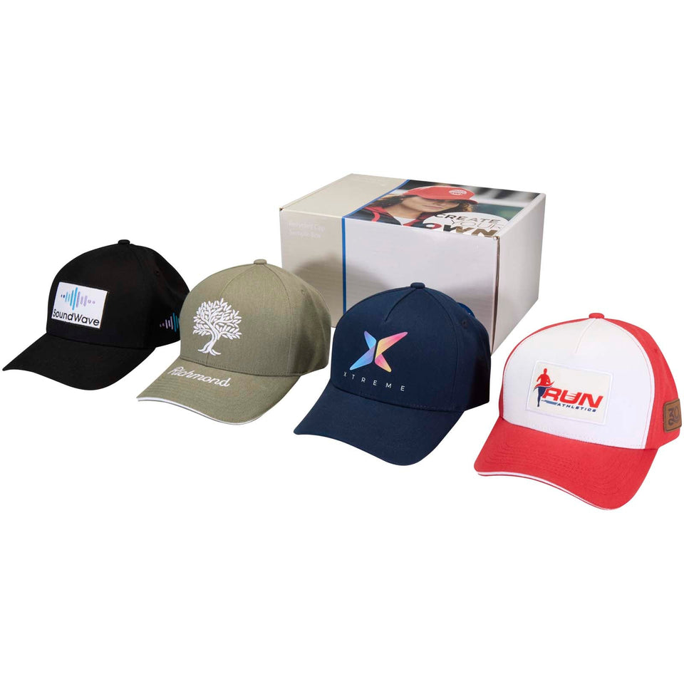 Confezione di berretti assortiti in materiale riciclato personalizzato con logo - Pubblienne
