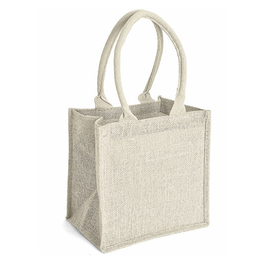 1043 Gelso - Borsa Mare In Juta Dimensioni: cm 24x24x17 personalizzato con logo - Pubblienne