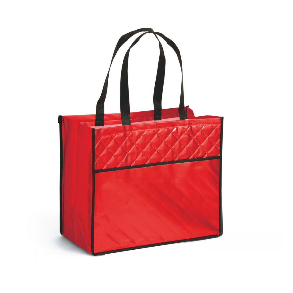 1049 Deluxe - Borsa Shopping Deluxe Tnt Dimensioni cm. 38x32,5x20 personalizzato con logo - Pubblienne