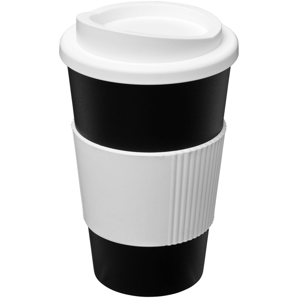 Tazza termica Americano® da 350 ml con grip personalizzato con logo - Pubblienne