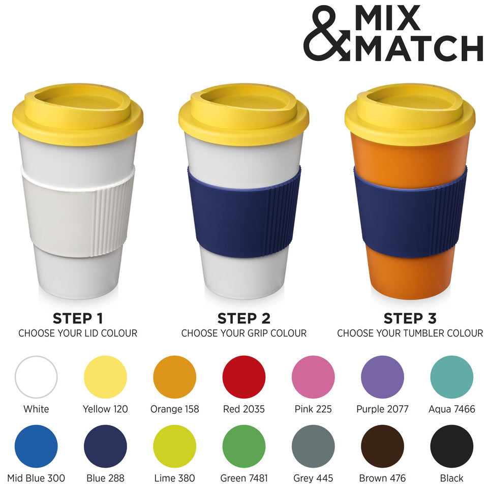 Tazza termica Americano® da 350 ml con grip personalizzato con logo - Pubblienne