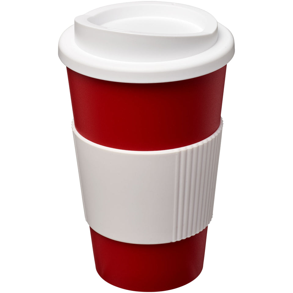 Tazza termica Americano® da 350 ml con grip personalizzato con logo - Pubblienne