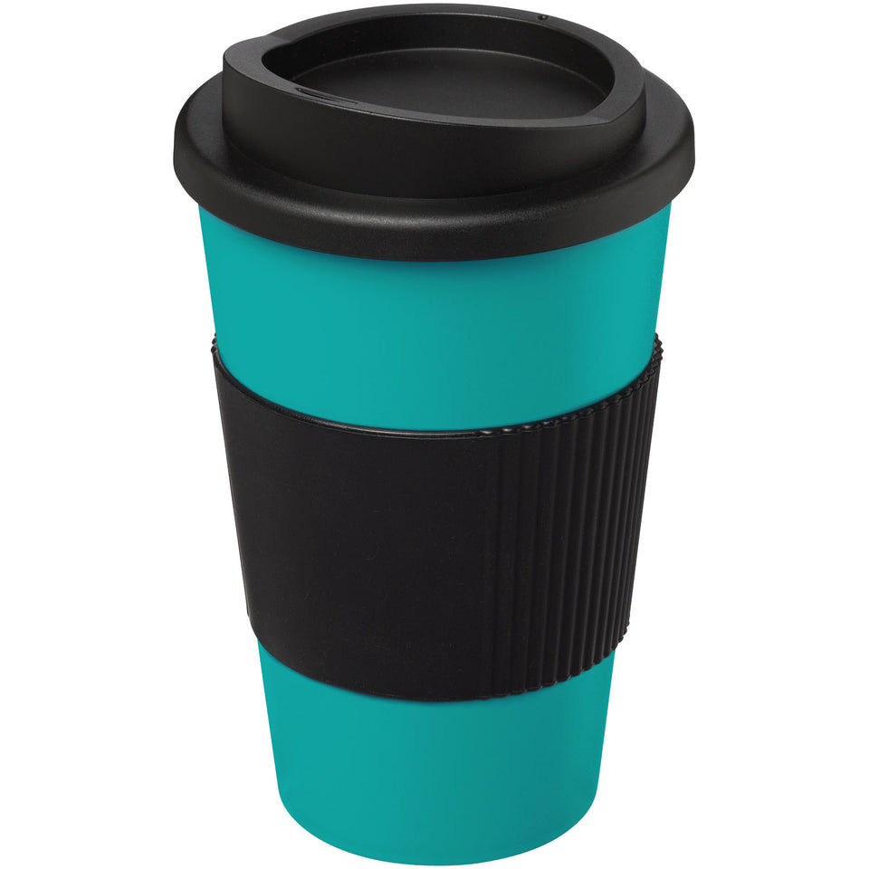 Tazza termica Americano® da 350 ml con grip personalizzato con logo - Pubblienne