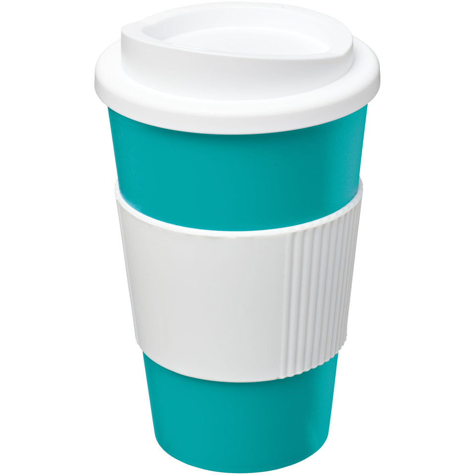 Tazza termica Americano® da 350 ml con grip personalizzato con logo - Pubblienne