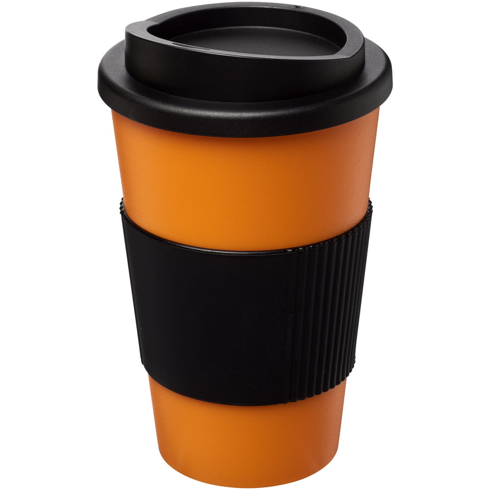 Tazza termica Americano® da 350 ml con grip personalizzato con logo - Pubblienne