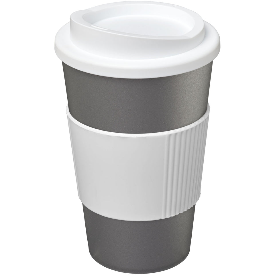 Tazza termica Americano® da 350 ml con grip personalizzato con logo - Pubblienne