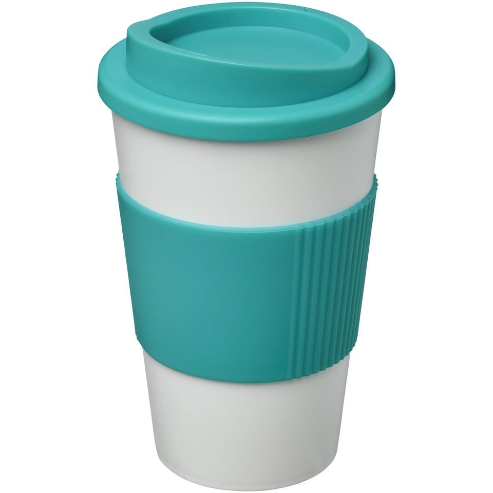 Tazza termica Americano® da 350 ml con grip personalizzato con logo - Pubblienne