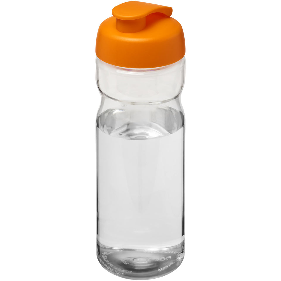 Borraccia sportiva H2O Active® Base da 650 ml con coperchio a scatto personalizzato con logo - Pubblienne