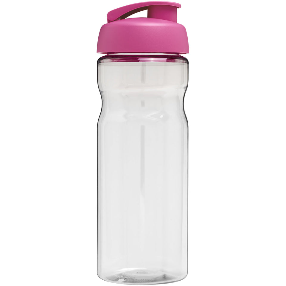 Borraccia sportiva H2O Active® Base da 650 ml con coperchio a scatto personalizzato con logo - Pubblienne