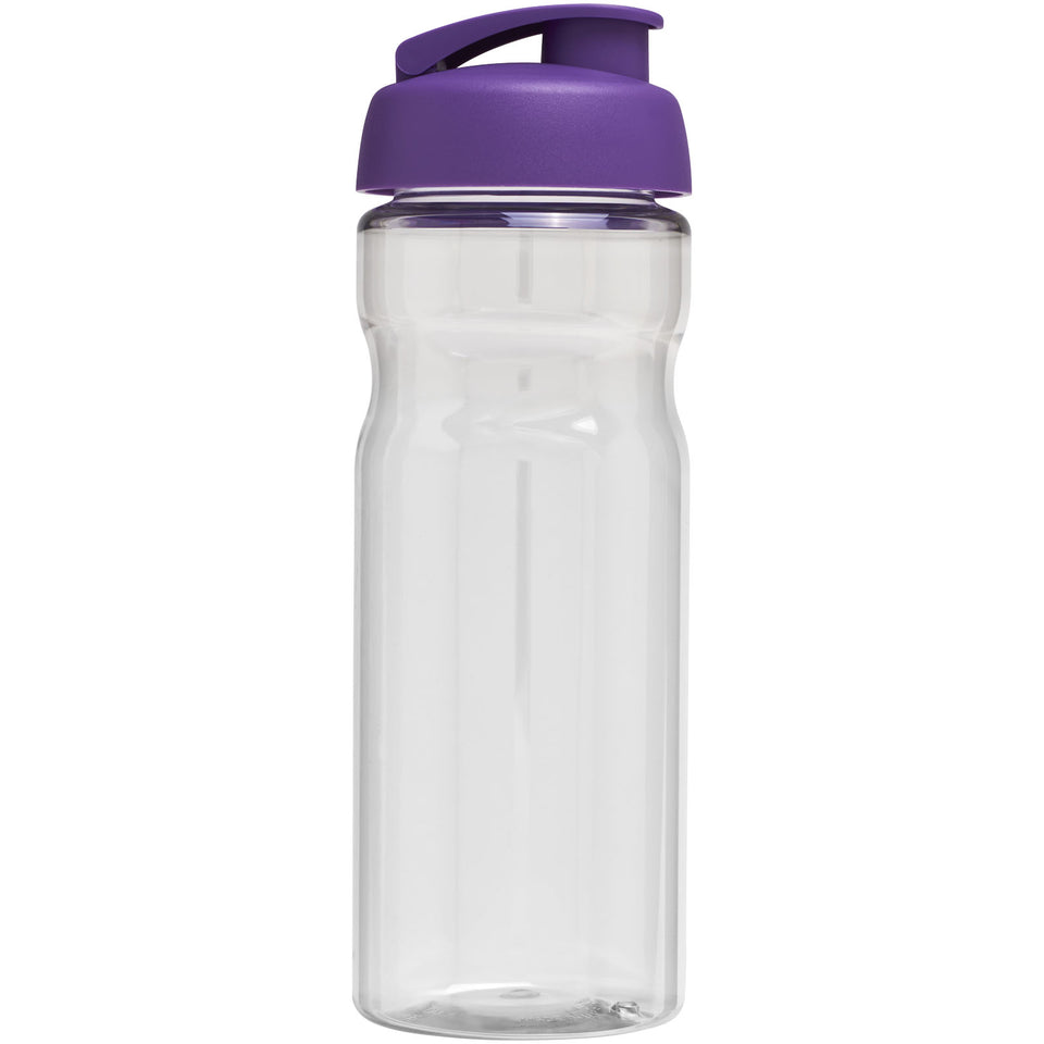 Borraccia sportiva H2O Active® Base da 650 ml con coperchio a scatto personalizzato con logo - Pubblienne