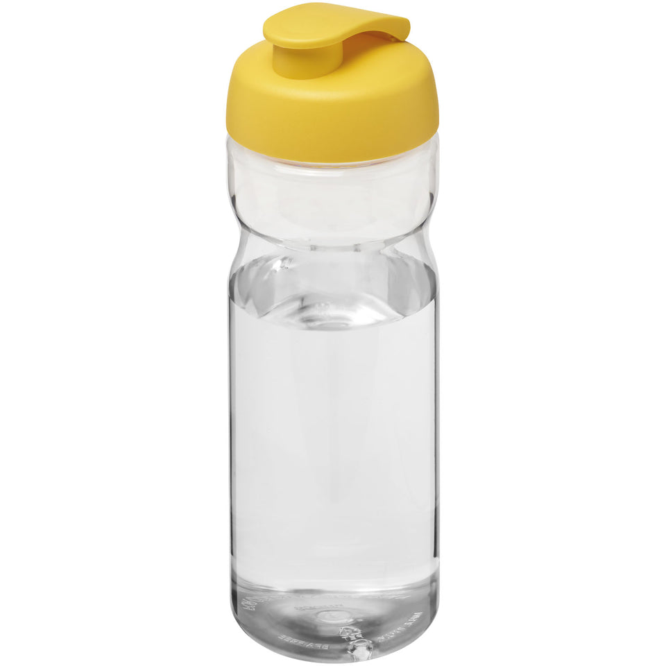 Borraccia sportiva H2O Active® Base da 650 ml con coperchio a scatto personalizzato con logo - Pubblienne