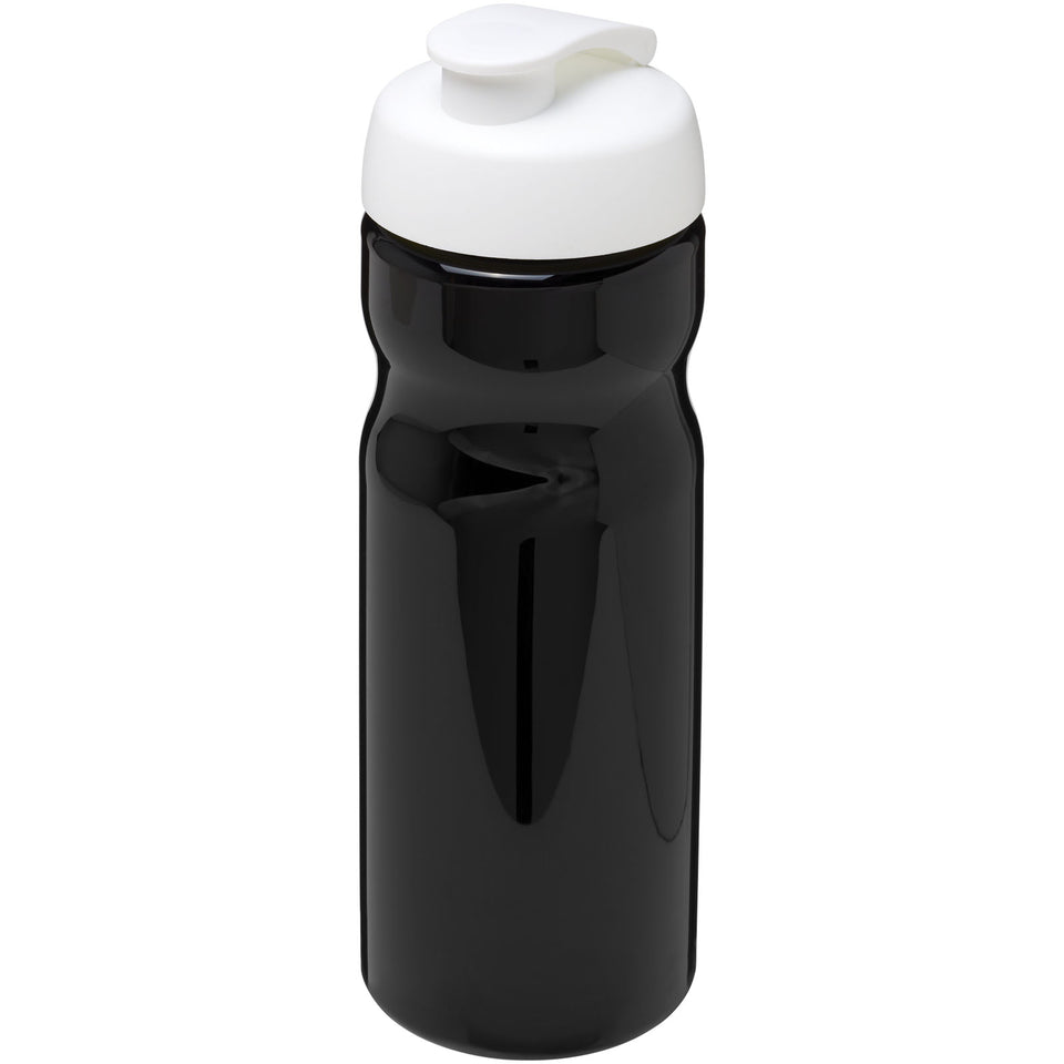 Borraccia sportiva H2O Active® Base da 650 ml con coperchio a scatto personalizzato con logo - Pubblienne