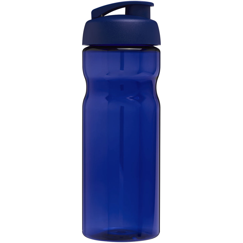 Borraccia sportiva H2O Active® Base da 650 ml con coperchio a scatto personalizzato con logo - Pubblienne