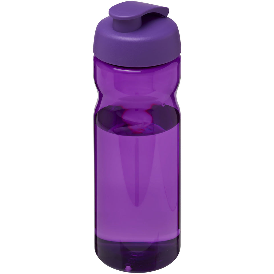 Borraccia sportiva H2O Active® Base da 650 ml con coperchio a scatto personalizzato con logo - Pubblienne