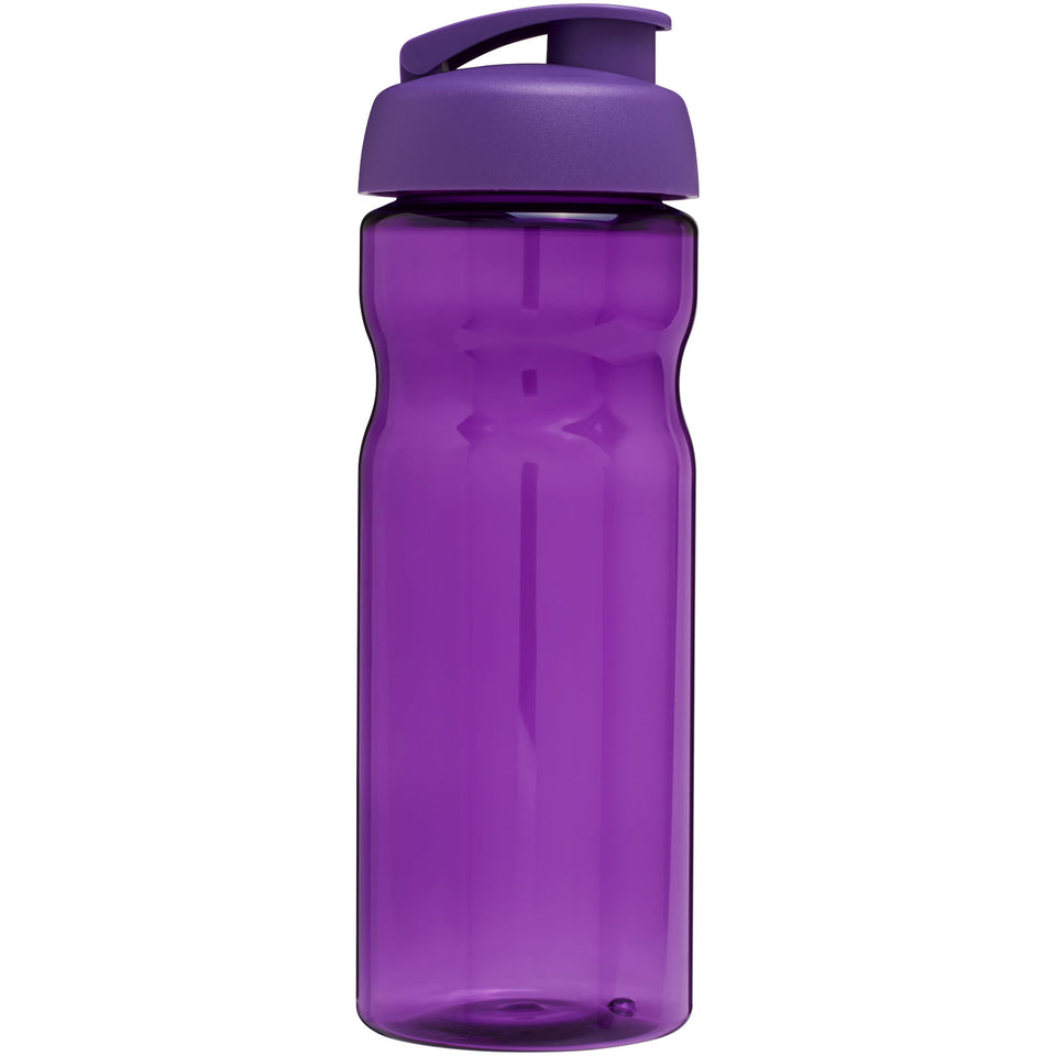 Borraccia sportiva H2O Active® Base da 650 ml con coperchio a scatto personalizzato con logo - Pubblienne