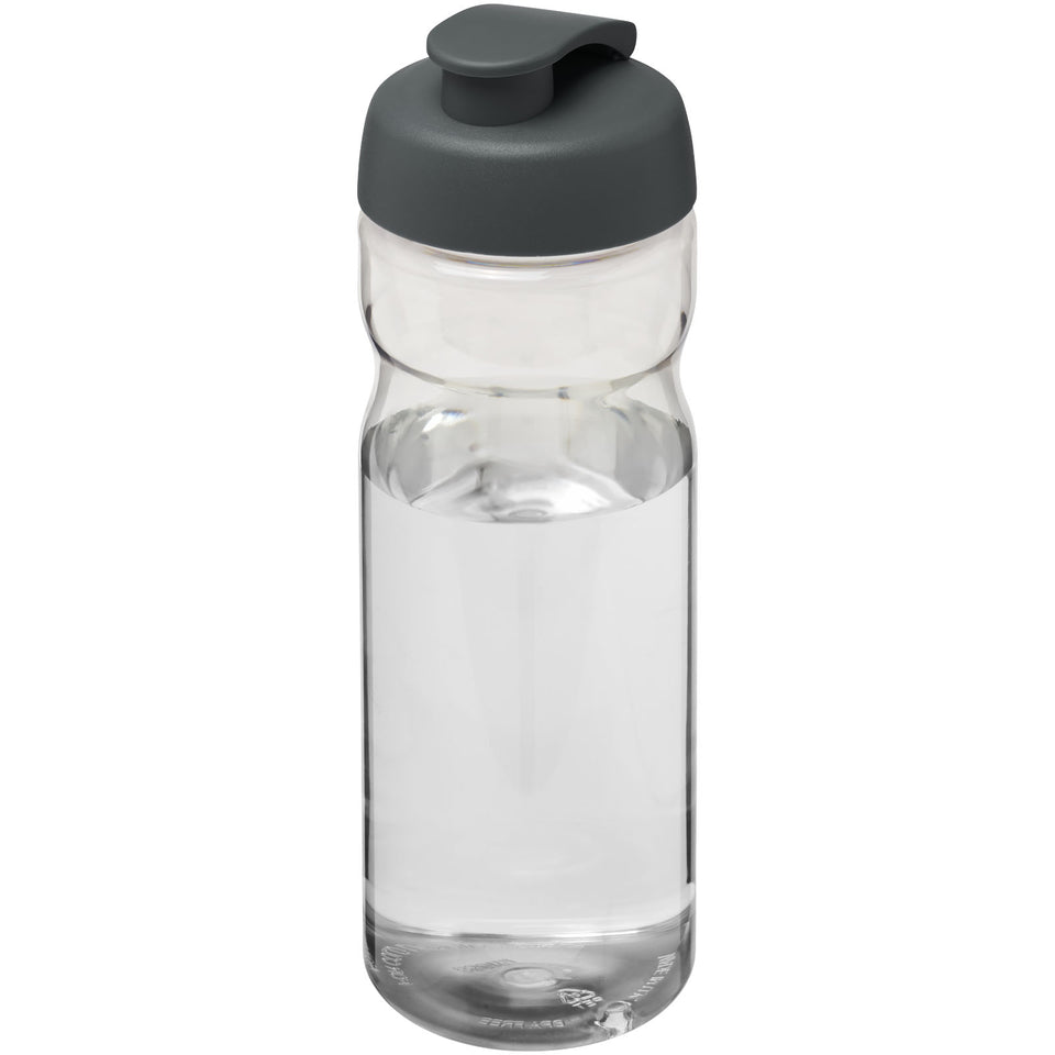 Borraccia sportiva H2O Active® Base da 650 ml con coperchio a scatto personalizzato con logo - Pubblienne