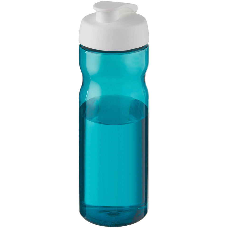 Borraccia sportiva H2O Active® Base da 650 ml con coperchio a scatto personalizzato con logo - Pubblienne