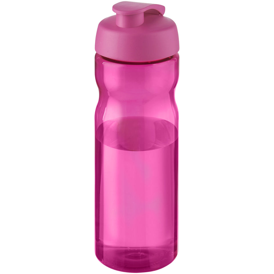 Borraccia sportiva H2O Active® Base da 650 ml con coperchio a scatto personalizzato con logo - Pubblienne