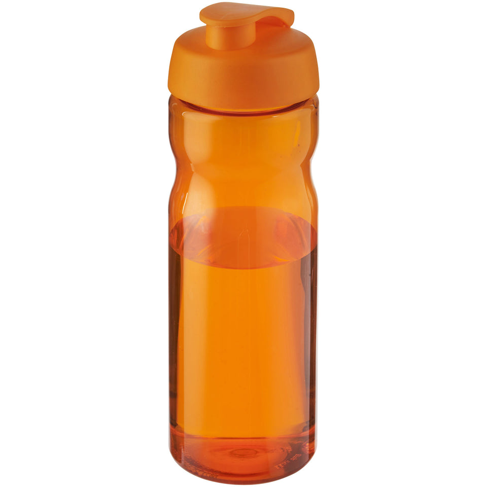 Borraccia sportiva H2O Active® Base da 650 ml con coperchio a scatto personalizzato con logo - Pubblienne