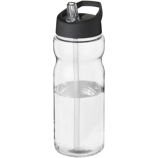 Borraccia sportiva H2O Active® Base da 650 ml con coperchio con beccuccio personalizzato con logo - Pubblienne