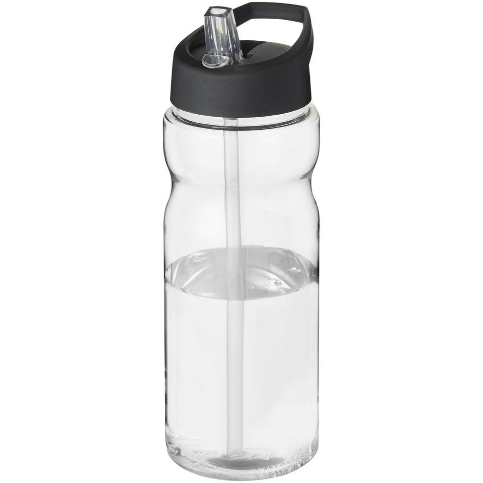 Borraccia sportiva H2O Active® Base da 650 ml con coperchio con beccuccio personalizzato con logo - Pubblienne