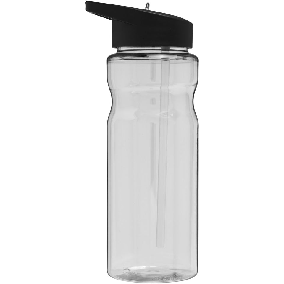 Borraccia sportiva H2O Active® Base da 650 ml con coperchio con beccuccio personalizzato con logo - Pubblienne