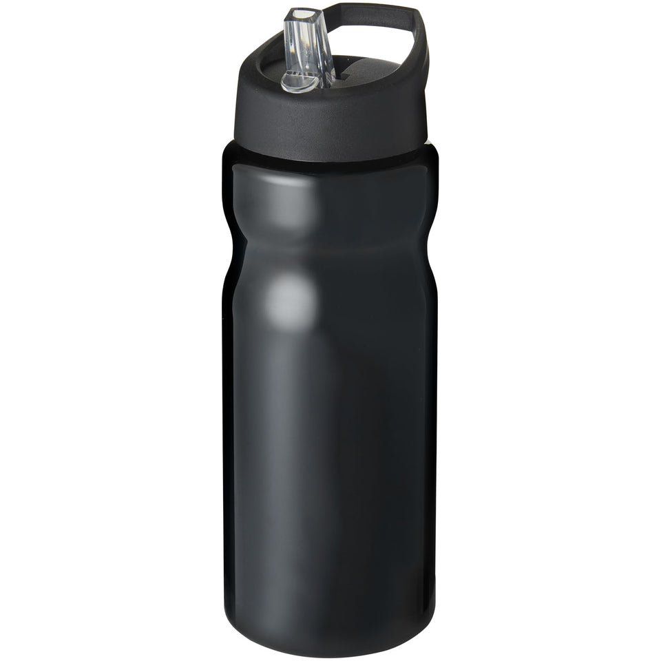Borraccia sportiva H2O Active® Base da 650 ml con coperchio con beccuccio personalizzato con logo - Pubblienne