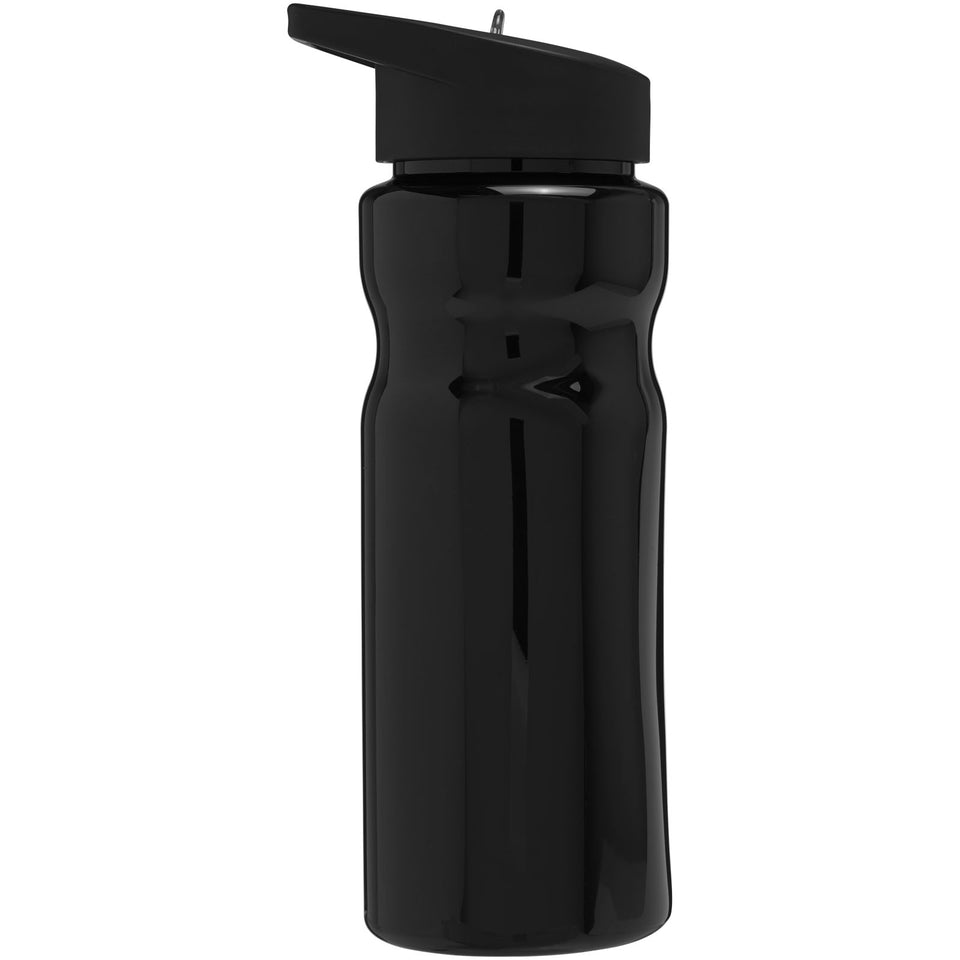 Borraccia sportiva H2O Active® Base da 650 ml con coperchio con beccuccio personalizzato con logo - Pubblienne