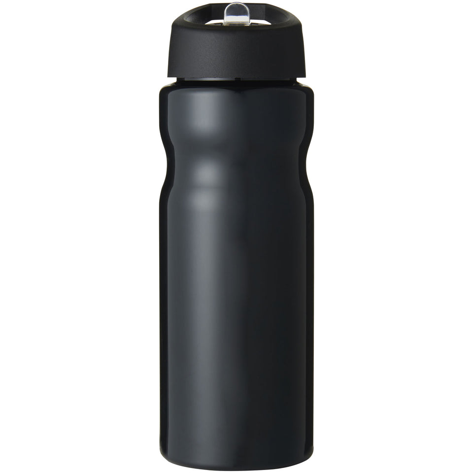 Borraccia sportiva H2O Active® Base da 650 ml con coperchio con beccuccio personalizzato con logo - Pubblienne