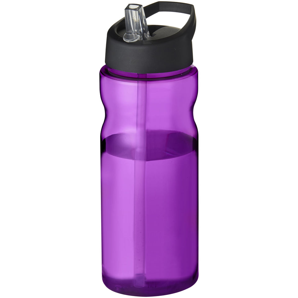 Borraccia sportiva H2O Active® Base da 650 ml con coperchio con beccuccio personalizzato con logo - Pubblienne