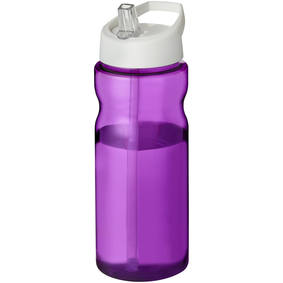 Borraccia sportiva H2O Active® Base da 650 ml con coperchio con beccuccio personalizzato con logo - Pubblienne