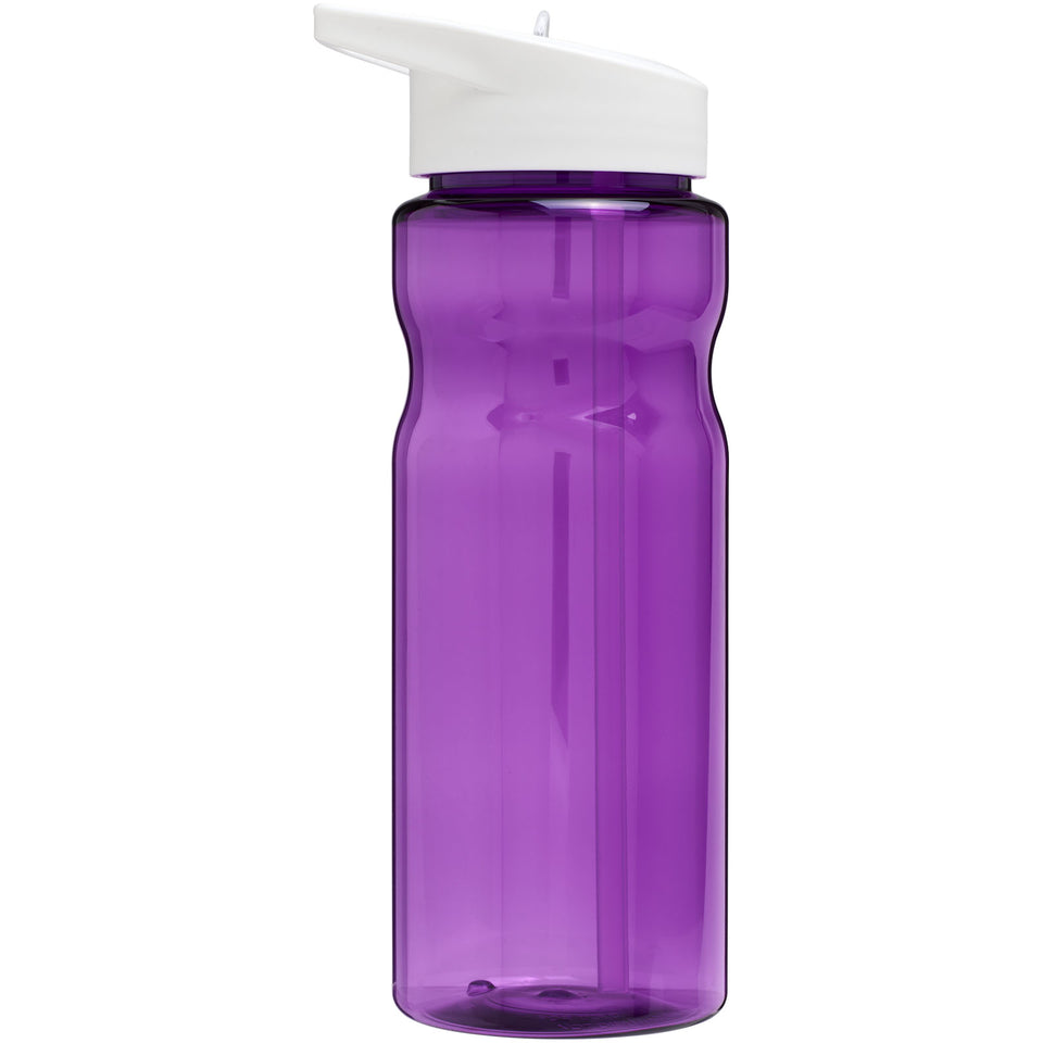 Borraccia sportiva H2O Active® Base da 650 ml con coperchio con beccuccio personalizzato con logo - Pubblienne