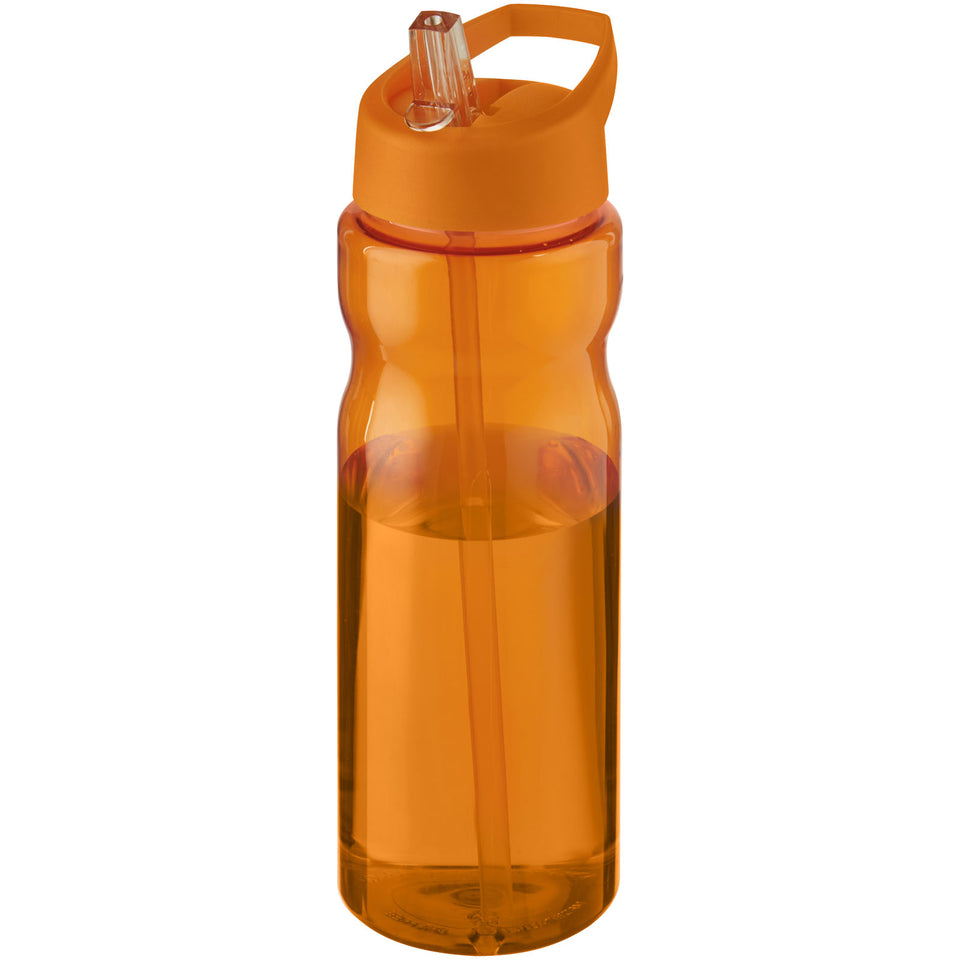 Borraccia sportiva H2O Active® Base da 650 ml con coperchio con beccuccio personalizzato con logo - Pubblienne