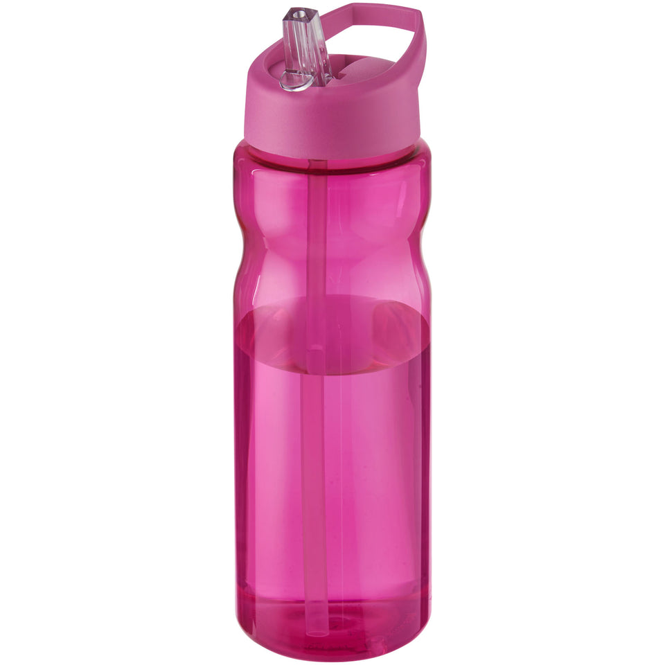 Borraccia sportiva H2O Active® Base da 650 ml con coperchio con beccuccio personalizzato con logo - Pubblienne