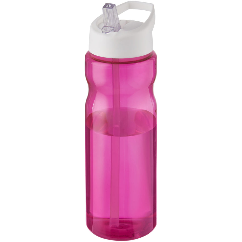 Borraccia sportiva H2O Active® Base da 650 ml con coperchio con beccuccio personalizzato con logo - Pubblienne