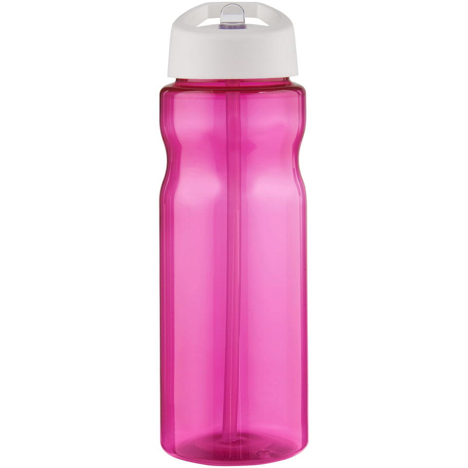 Borraccia sportiva H2O Active® Base da 650 ml con coperchio con beccuccio personalizzato con logo - Pubblienne
